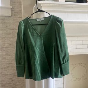 Tuckernuck Green V-Neck Women's Top